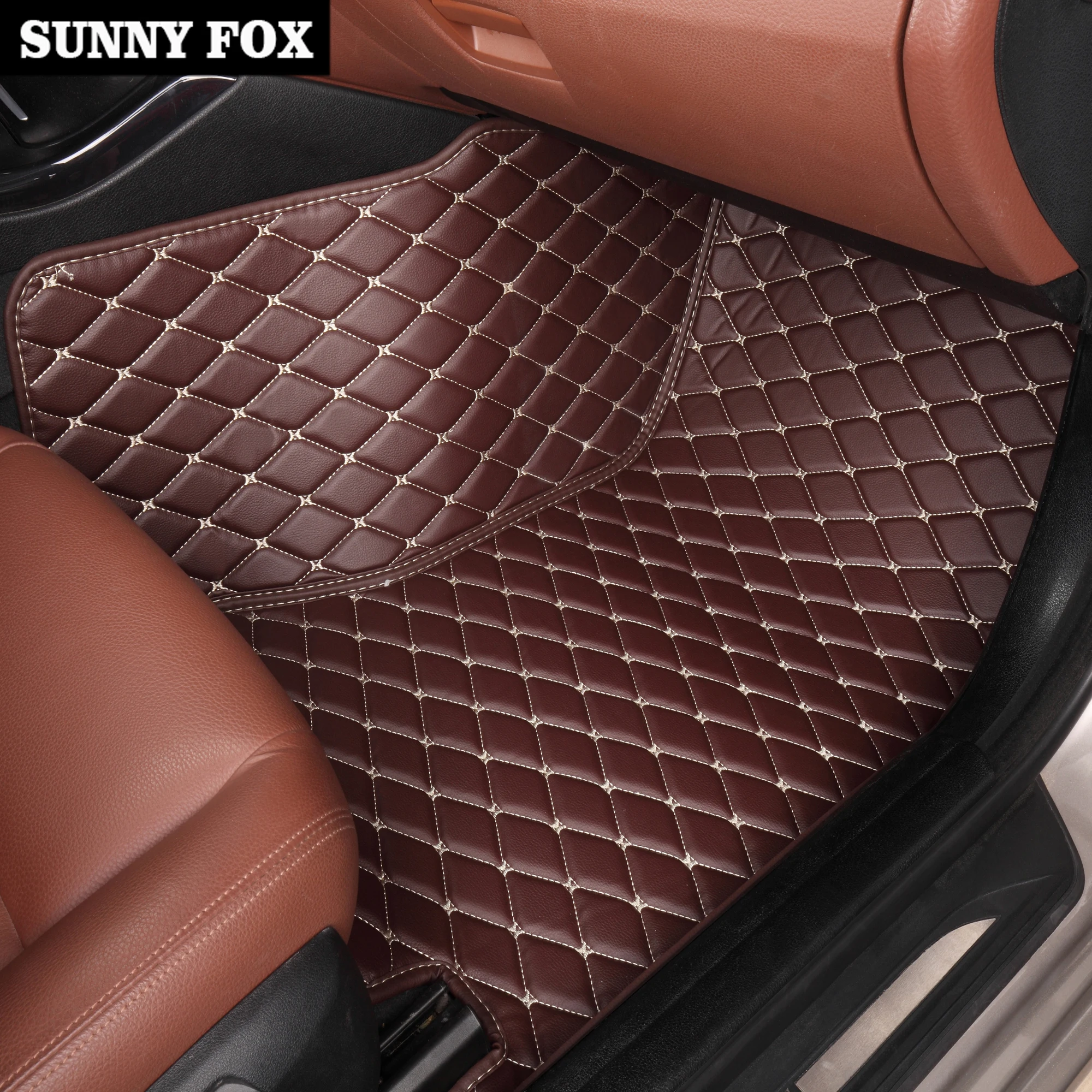 Sunny Fox автомобильные коврики для BMW X3 E83 F25 из ПВХ кожи стайлинга коврик любой