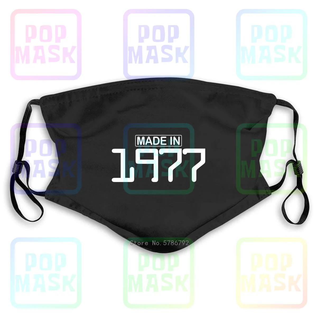Dust Mask with Filter Made In 1977 Birthday Celebration Funny Party Gift Present Washable Reusable | Аксессуары для одежды
