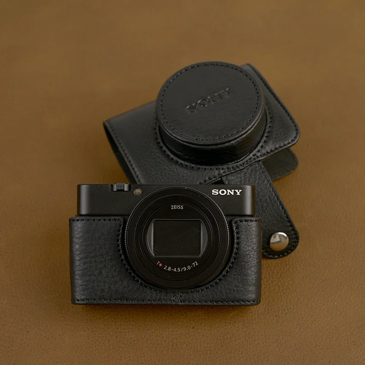 

Genuine Leather Half Case for Sony RX100M7 RX100M6 M5 M4 M3 M2 Full Protection bag Case
