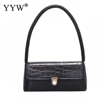 

Black Crocodile Grain Women Top Handle Satchel Handbags Purse Fashion Shoulder Bag Tote Purse Underarm Handbag Messenger Bags