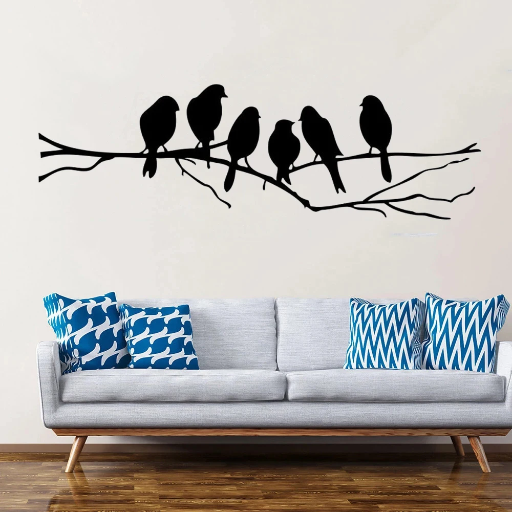 

Birds On A Wire Wall Stickers Birds Quotes Murals Removable Vinyl Sitting Room Sofa Bedroom Decoration Decals Poster DW12996