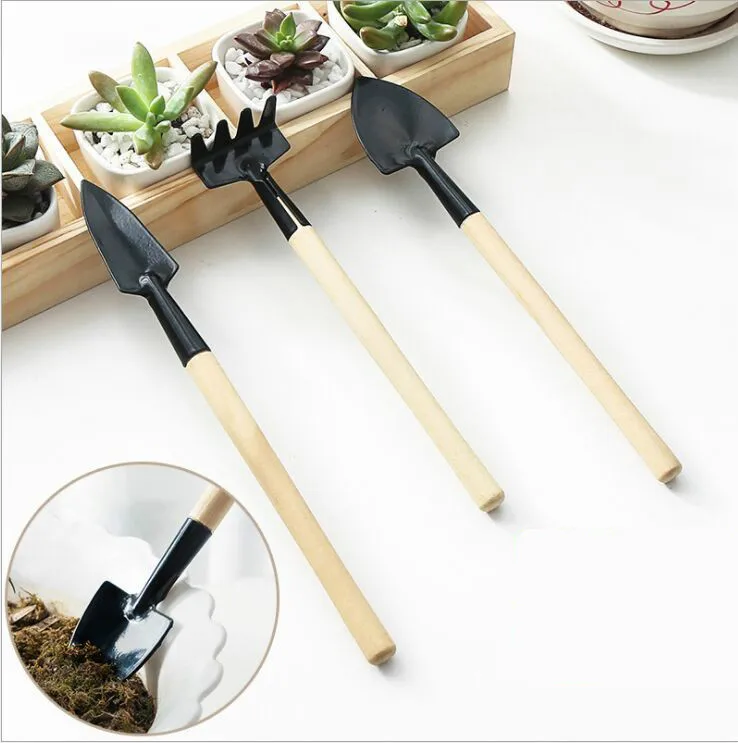 

New Home Gardening Tool Set Balcony Home-grown Mini Digging Suits Three-piece Shovel Rake Garden Tools Combination Drop Shipping