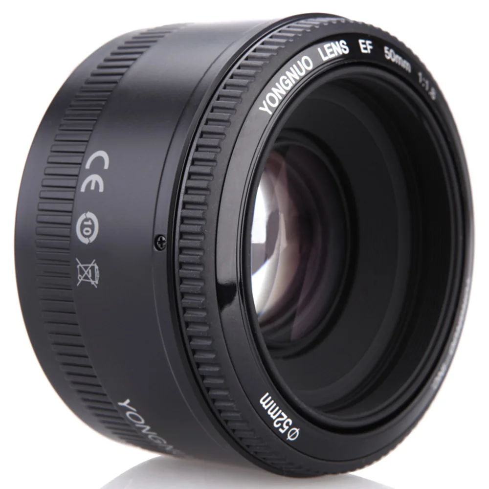 Объектив YONGNUO YN50mm F1.8 YN EF 50 мм f/1,8 AF объектив YN50 апертура Автофокус Объектив для Canon EOS 60D 70D 5D2 5D3 600d DSLR камеры