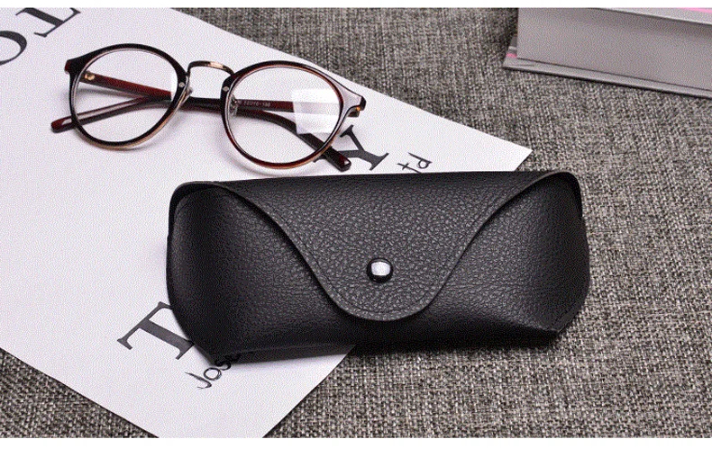 MINIMUM PU Leather Glasses Case Cover Sunglasses Glasses Holder Box Eyeglasses Solid Storage Box Light PU Sunglasses Pouch Bag1 (12)