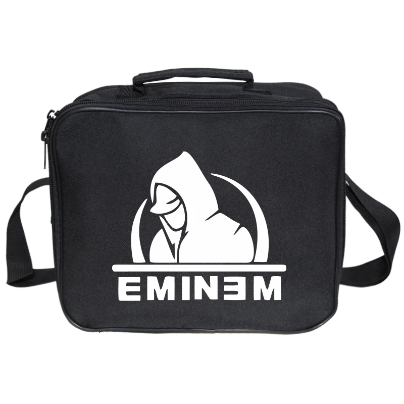 Модная сумка для обеда Eminem, сумки для обеда для детей, женская сумка для свежего хранения, Термосумка, сумка для еды, напитков, пикника, мужская сумка Bento Box
