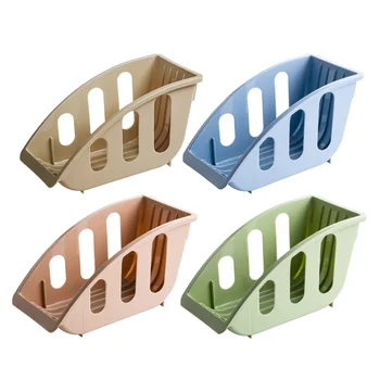 

4pcs Kitchen Draining Rack Plastic Dish Plate Storage Pot Cover Tableware Drying Rack (Random Color)