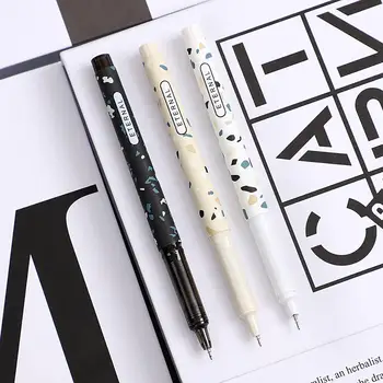 

JIANWU 3pcs/set Simple lovely Large Capacity Gel Pen Quick-drying Neutral Pen for student black ink pen kawaii school supplies