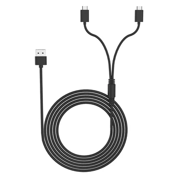 

3m 2 in 1 Charging Cable Gamepad Console Power Supply Type-C Cord Dustproof Portable Carrying Decor for PS5 Switch
