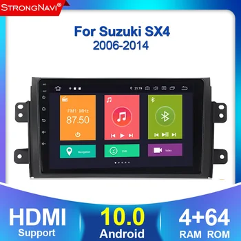 

Car Android 10.0 4+64G Radio Multimedia Player for Suzuki SX4 2006 2007 2008 2009 2010 2011 2012 2013 Car GPS Navigatio PLAYER