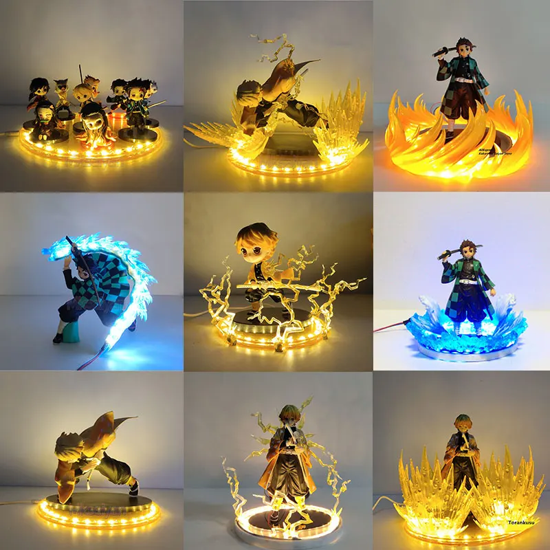 Фигурка убийцы демонов Nezuko Zenitsu Tanjirou Giyuu Inosuke Q Ver. Экшн Фигурки игрушки со