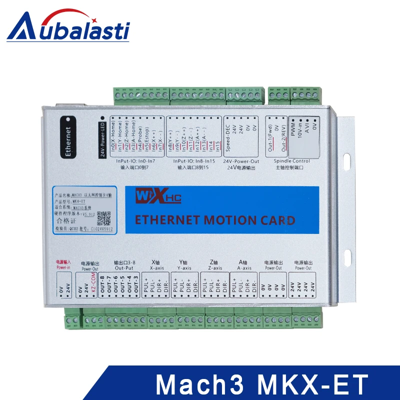 

MACH3 Control Card CNC Controller Engraving Machine Motion Control Card Ethernet Interface Board 4-axis Board Card