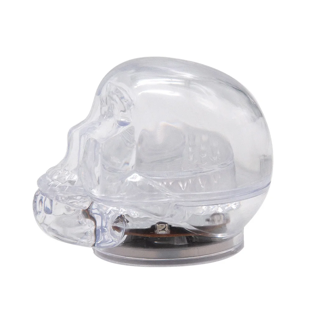 Персональный череп акриловая пластиковая травяная шлифовальная машина с RGB