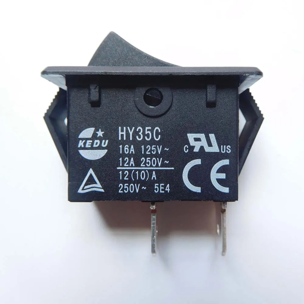 Kedu Hy35c Hy35d 125 250v 16 12a Roqueiro Botão Interruptor Interruptores tipo Botão de Arco para Electrodomésticos Pcs