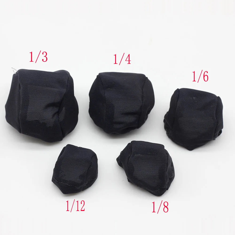 Doll Wigs doll accessories doll wigs toy wigs doll wig headgear mohair wig Handmade Headgear Nude Color Fixed-Wig Hairnet Wig Caps Hairs Toy For 1/3 1/4 1/6 1/8 1/12 Doll Accessories 1Piece