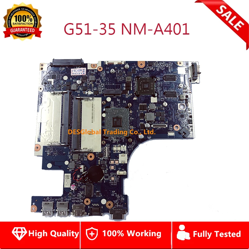 

For Lenovo G51-35 Laptop Motherboard BMWQ3/BMWQ4 NM-A401 DDR3 Mainboard Working Perfectly Fast Shipping