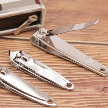 

9pcs Stainless Steel Nail Clippers Scissors Suit Set Kits Manicure Toenail Forceps Tweezers Ear Washers Cuticle Trimmers