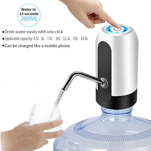 Automatische Elektrische Wasserpumpe Spender USB Wireless Smart Trinken  Tragbare Getränke Saug Pumpe Gallonen Wasser Für Home Reise - AliExpress