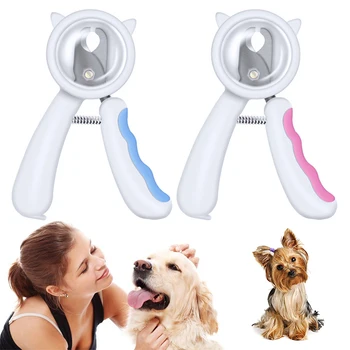

Cute Pet Nail Clipper with File Effective Anti-splash Cat Head Nail Scissors Cat Dog General Nail Clippers Pet Supplies