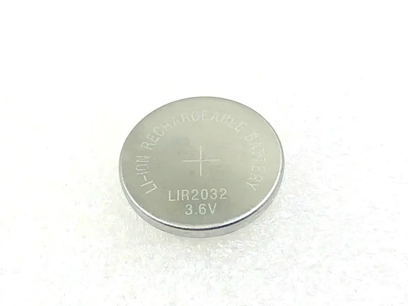 2 шт LIR2032 2032 3,6 В перезаряжаемый литиевый аккумулятор для монет
