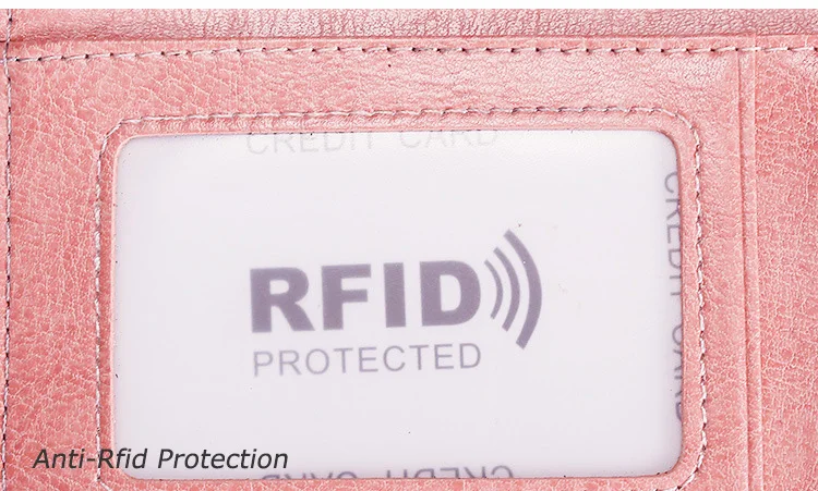 Женские кошельки из натуральной кожи Rfid блокирующий держатель для карт женский короткий кошелек на молнии маленькие кошельки роскошный дизайн женский кошелек розовый