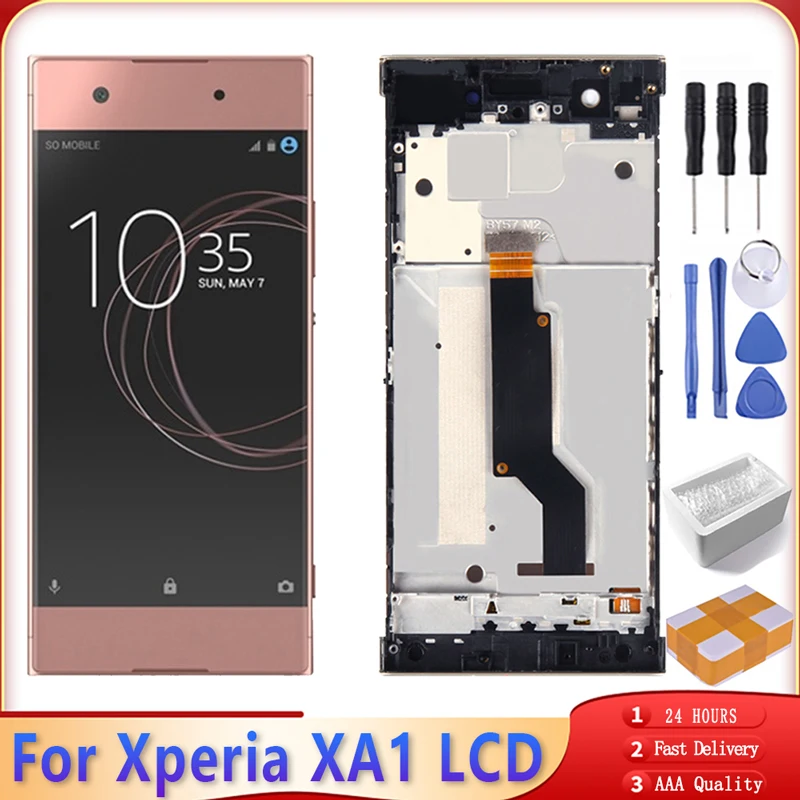 Модуль дисплея 5 0 дюйма класса AAA для SONY Xperia XA1 ЖК-дисплей с сенсорным экраном и