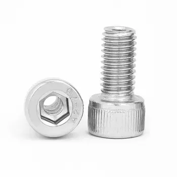 

2pcs M12 hole diameter 6mm Allen hollow cylindrical head screws hex socket lamp threading screws stainless steel 20mm-60mm long