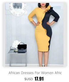 Африканские платья для женщин Анкара Платье Африканское платье африканская Дашики женская одежда