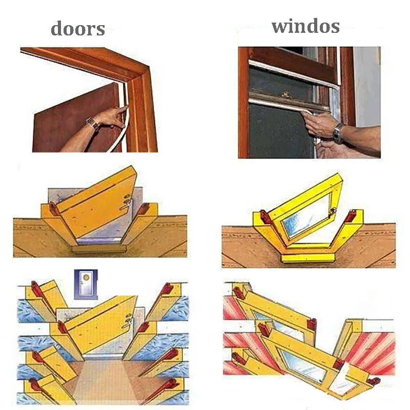 1 м D Тип окна уплотнение стороны окна двери и окна уплотнение полосы звукоизоляции окна модели стальной двери