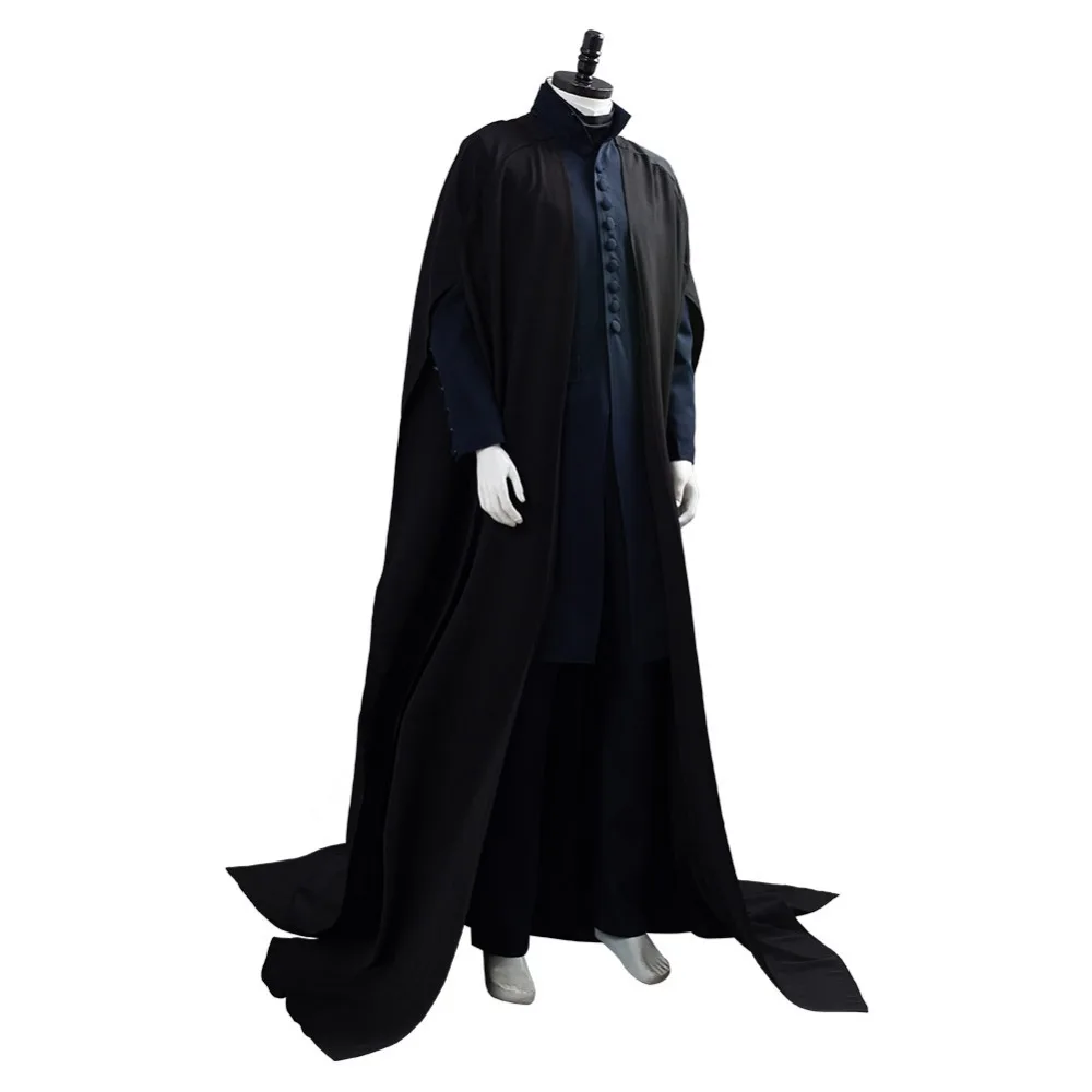 Костюм для косплея «Северус Снейп» для взрослых, магический волшебник Хогвартс, Школьный костюм Снейпа, костюмы на Хэллоуин