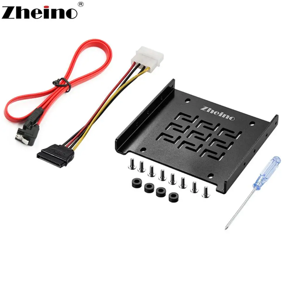 Zheino HDD SSD Монтажный кронштейн настольная рамка для 2,5 дюймов до 3,5 дюймов монтажный адаптер кронштейн comptuer держатель