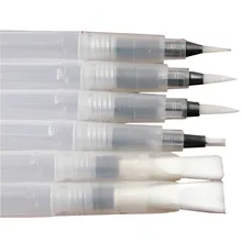 Material de escritório solúvel da pena da ligação da cor sólida da escova da pintura do cabelo de 6 pces