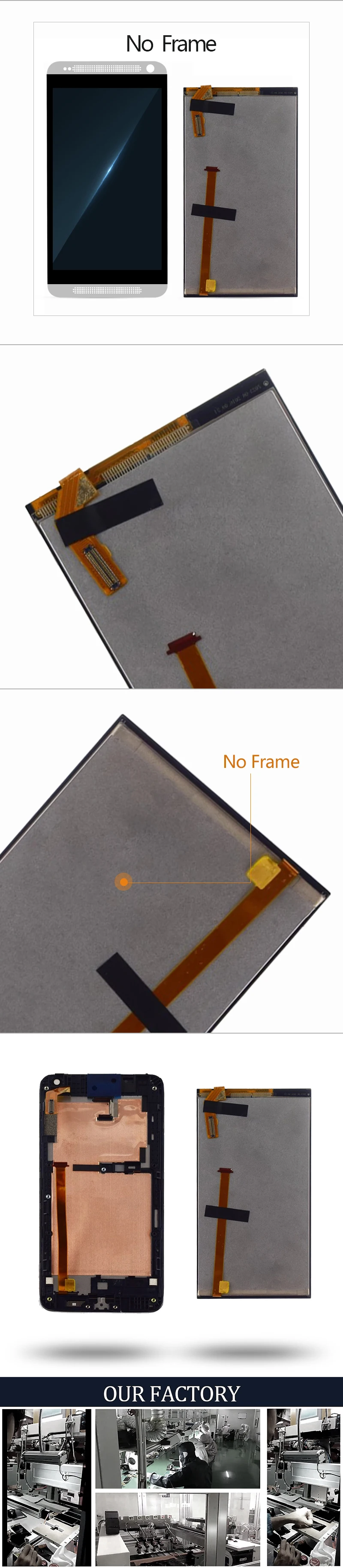 Качество AAA для htc Desire 700 lcd сенсорный экран дигитайзер запасной дисплей на замену части прошедший тестирование