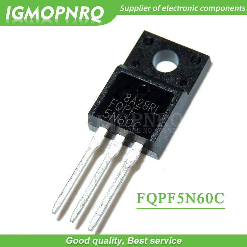 50pcs FQPF5N60C 5N60C MOSFET N-CH 600V 4.5A TO-220F NEW HIGH QUALITY