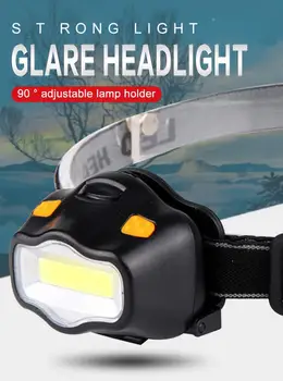 

Mini COB LED Headlamp 3 modes outdoor Headlight Head Flashlight Torch For Outdoor Camping Night Fishing emergency lighting