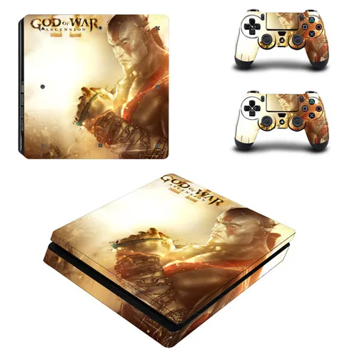 God of War 3 Полное покрытие лицевой панели PS4 тонкая кожа Виниловая наклейка, стикер для Playstation 4 консоль и контроллер PS4 тонкая кожа - Цвет: P4SQB0170