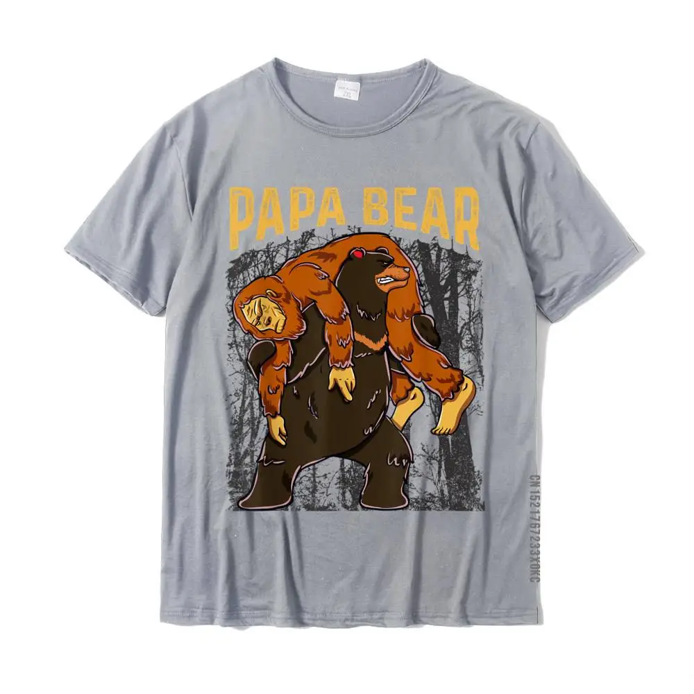 Custom Summer/Autumn 100% Cotton Crew Neck Tops T Shirt Short Sleeve Printing T-Shirt Graphic Casual Top T-shirts Mens Fathers Day Gifts From Son Wife Papa Bear T Shirt Bigfoot__MZ21246 grey