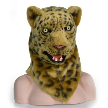 

leopard moving mouth mask in Halloween, carnivals, and party for fun and celebration