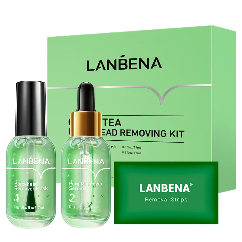 Сыворотка LANBENA для удаления черных точек набор ухода за кожей сыворотка лица с