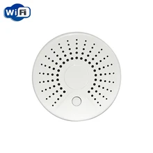 Haozee 2 в 1 Смарт-детектор дыма Wi-Fi/Сенсор и Температура, сигнализация, Батарея работает охранной сигнализации Сенсор