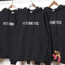 Vetements strass carta hoodies das mulheres dos homens de alta qualidade casual solto vtm com capuz