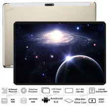 Распродажа,, 6G+ 128 GB, закаленное стекло 2.5D, 10 дюймов, планшетный ПК, Android 9,0, 64/128GB rom, 1280*800, ips, 3g, 4G, LTE, планшет, 10, 10,1 дюймов+ подарки