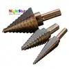 5pcs Co-Hss Step Titanium Cone Drill Hole Cutter Bit Multiple Hole 50 Sizes Step Drill Bit Power Tool Drill Bit NO CASE ► Photo 2/5