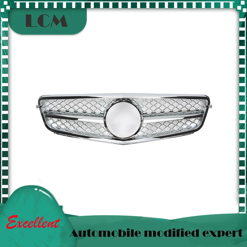 Передний бампер гоночная решетка для Mercedes Benz C class W204 06 07 08 09 10 11 12 13 с