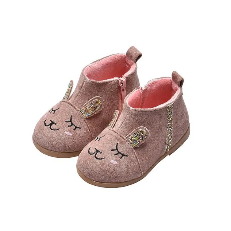 

Autumn Winter Toddler Kids Sneakers Girls Boys Boots Girls Warm Cotton Shoes Cute Cartoon Child Shoes For Boys Girls