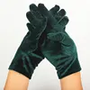 Autumn Winter Warm Velvet Gloves Solid Color Driving Goves Fashion Etiquette Mittens Quality Elastic Outdoor Goves Velvet Gloves ► Photo 3/6