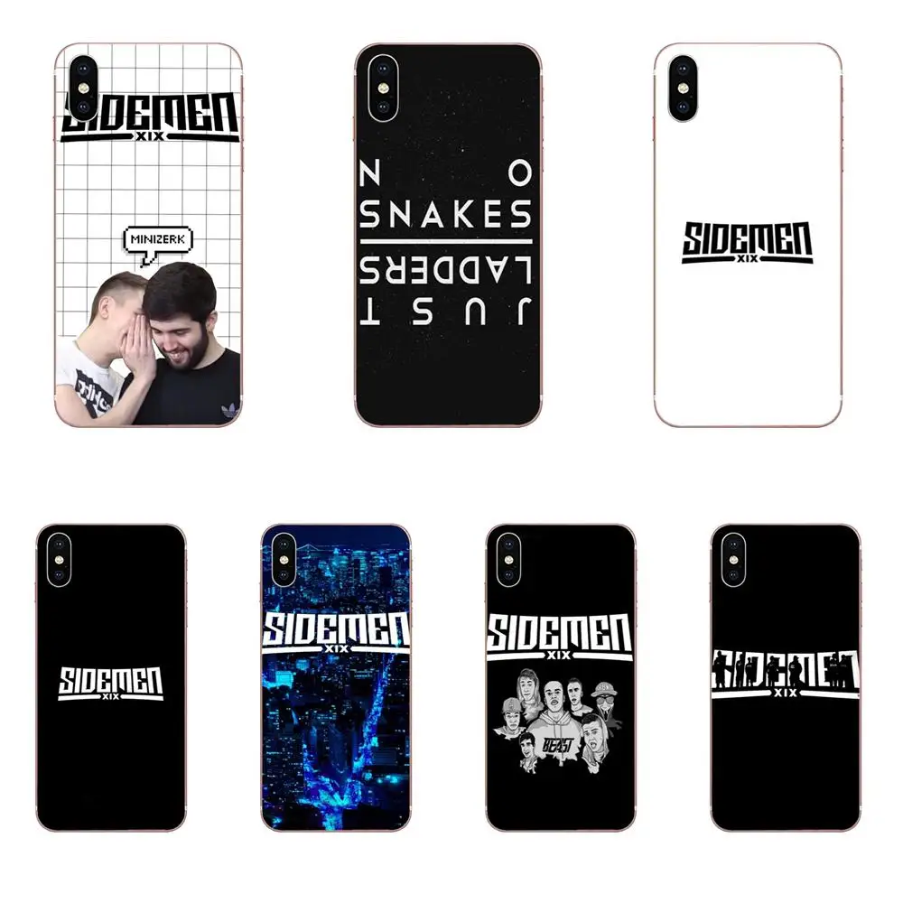 Дизайн Sidemen логотип за счет складки мягкая модная сотового телефона чехол