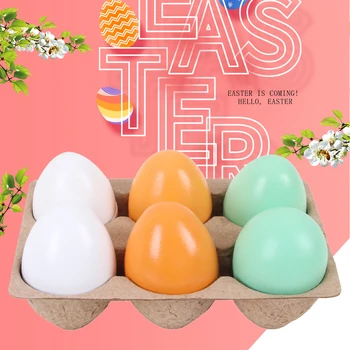 

Children Wooden Simulation Magnetic Egg Kitchen Pretend Play Easter Toys KIds Early Learning Education Toys Pretend Play Props
