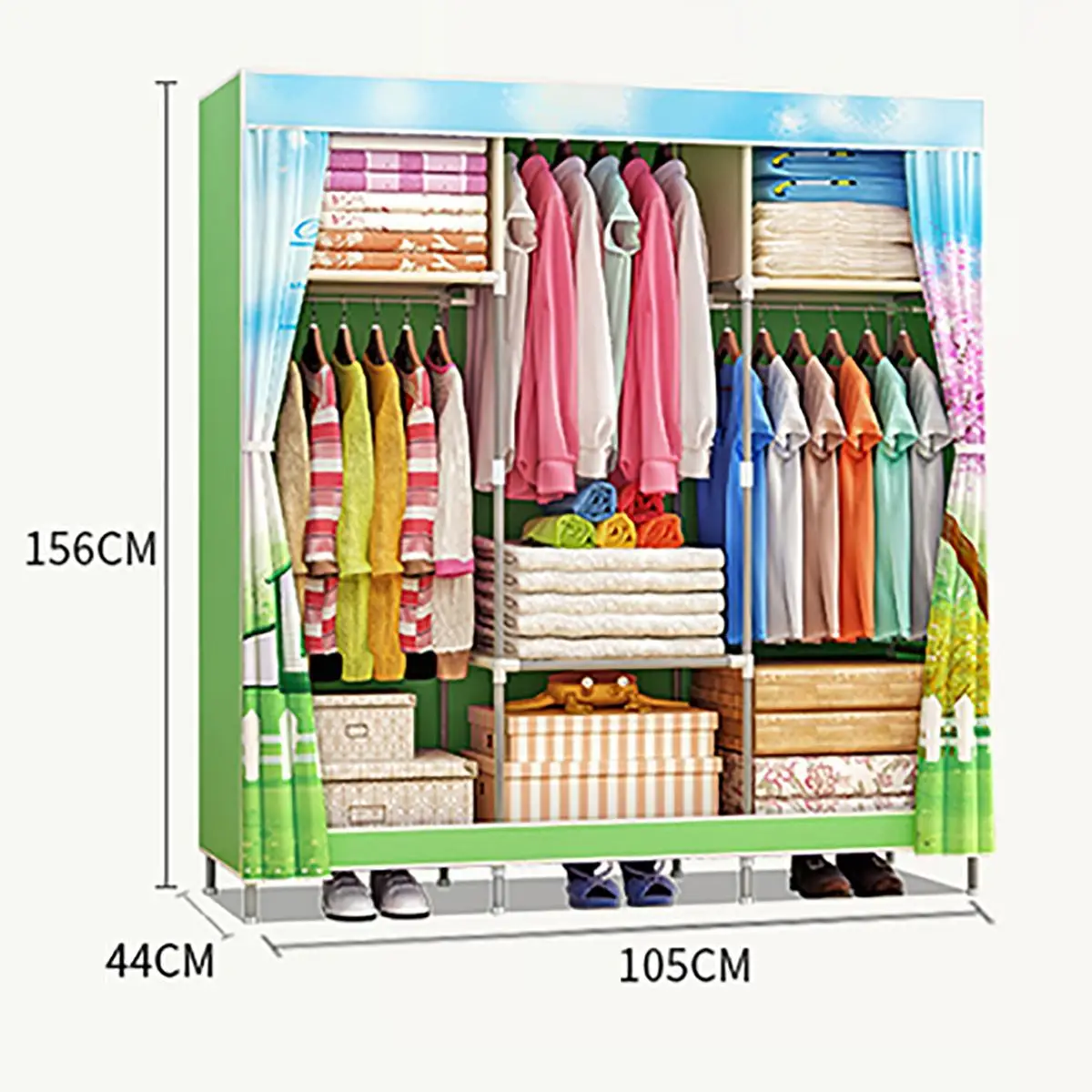 Multi-purpose Non-woven Cloth Wardrobe Fabric Closet Portable Folding Dustproof Waterproof Clothing Storage Cabinet Furniture Multi-purpose Non-woven Cloth Wardrobe Fabric Closet Portable Folding Dustproof Waterproof Clothing Storage Cabinet Furniture
