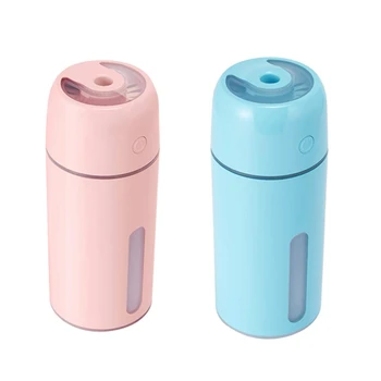 

Household/Car Usb Mini Humidifier, 250Ml Super Quiet Humidifier With 7-Color Led Night Light For Bedroom Office Spa Car Use, Aut