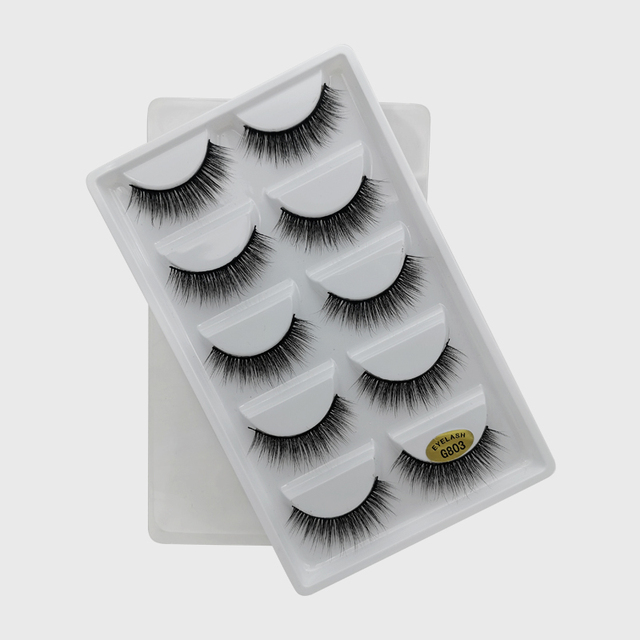Pair 3D Mink Lashes Natural Eyelash Dramatic False Eyelashes Faux Cils Makeup Wholesale Fake Eyelash Extension maquiagem